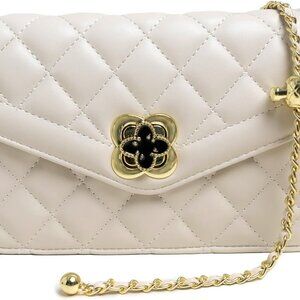 Quilted Leather Crossbody Bag Women Multiple Carrying Styles Large Capacity